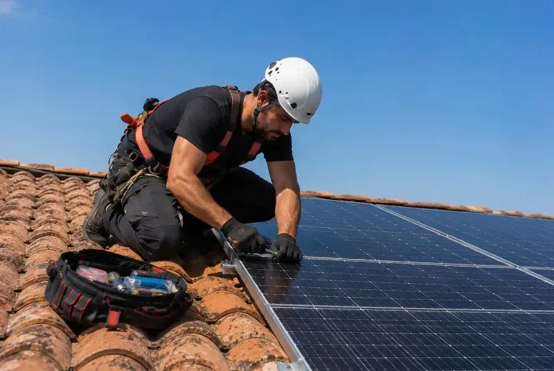 Maintenance et monitoring de panneaux solaires au Retail