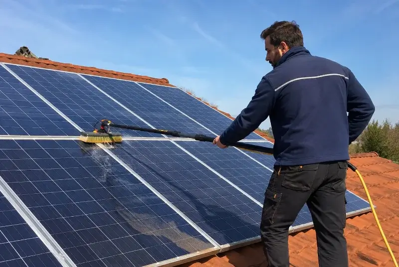 Nettoyage et entretien de panneaux solaires au Retail