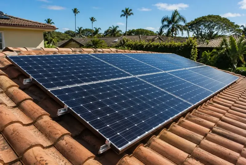 Installation de panneaux solaires au Retail